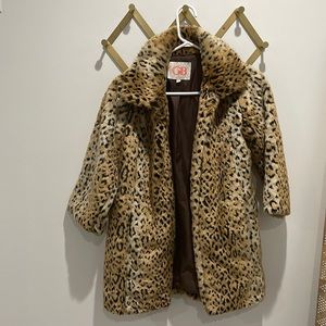 GB da leopard faux fur coat